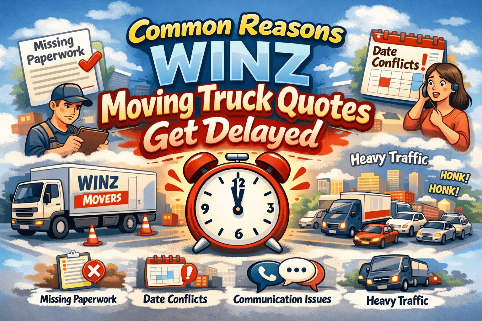 Common Reasons WINZ Moving Truck Quotes Get Delayed